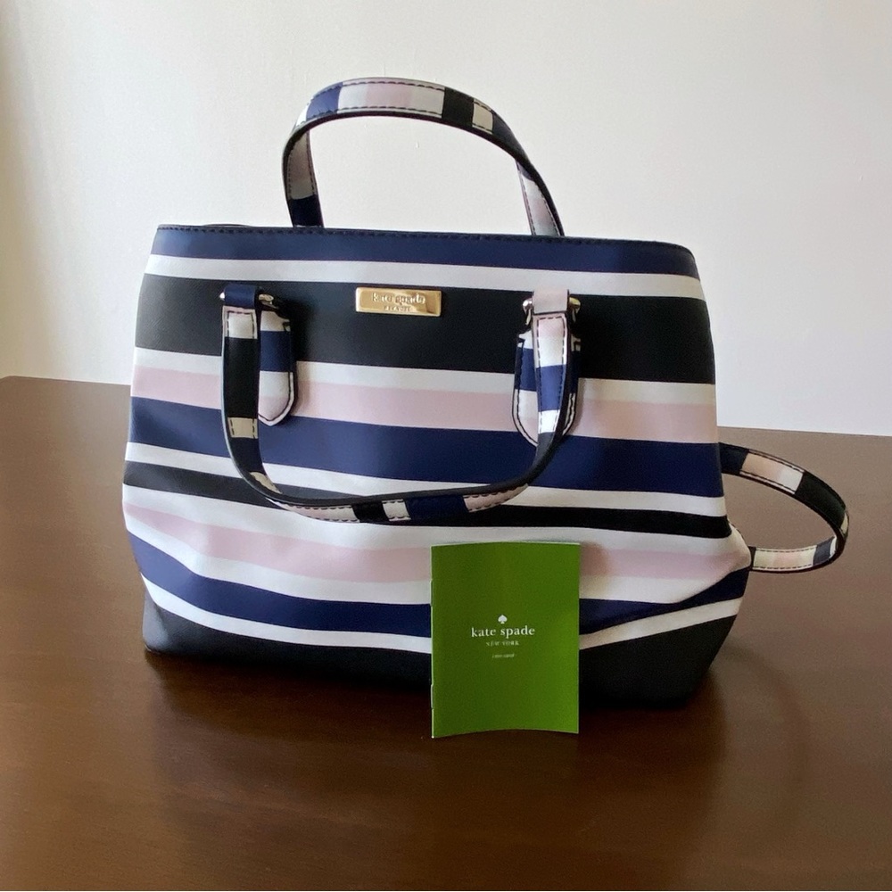 Kate Spade Evangelie Laurel Way Cruise Stripe Handbag